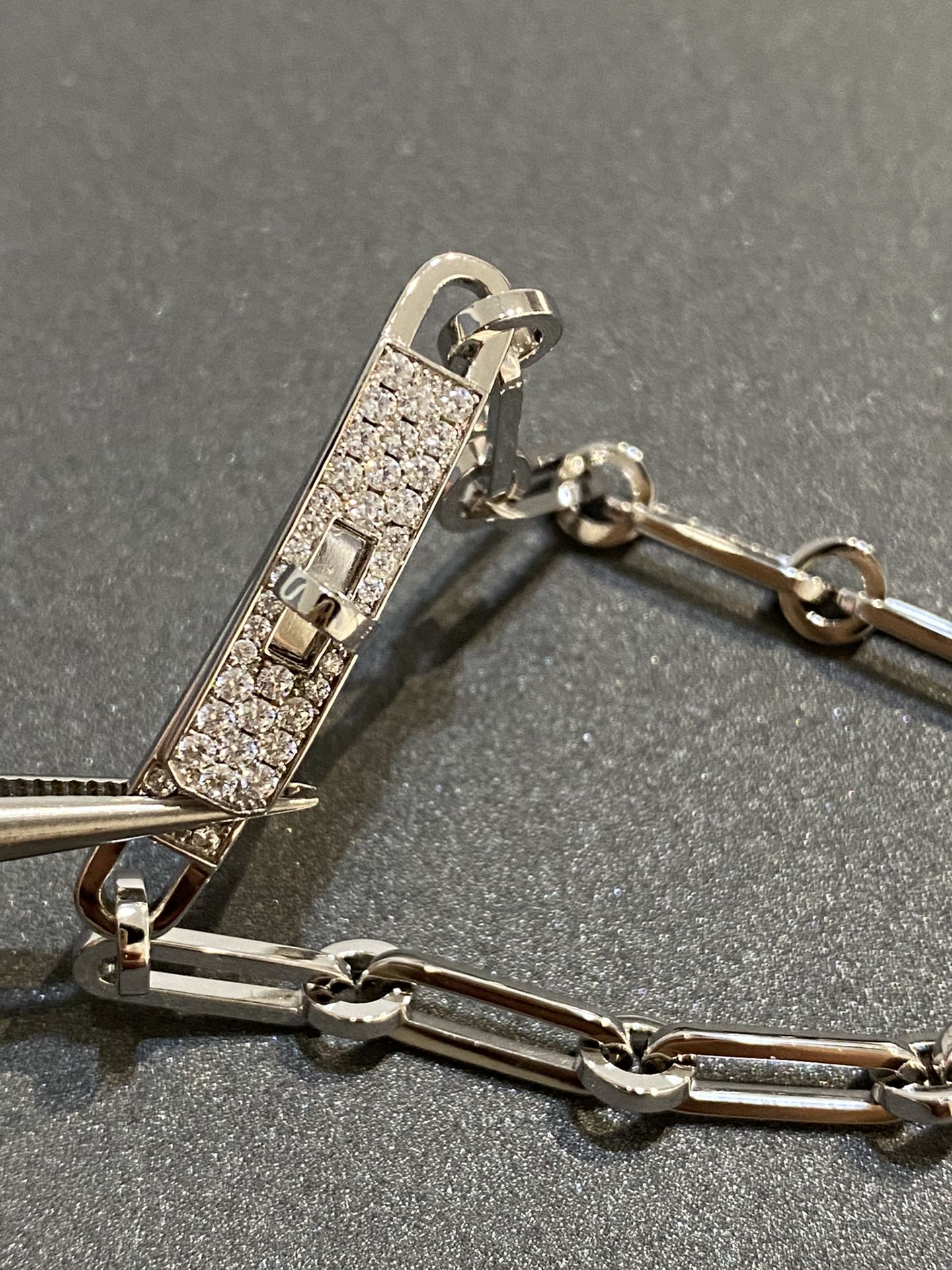 [Marin-Jewelry]CHAINE BRACELET SMALL MODEL DIAMOND