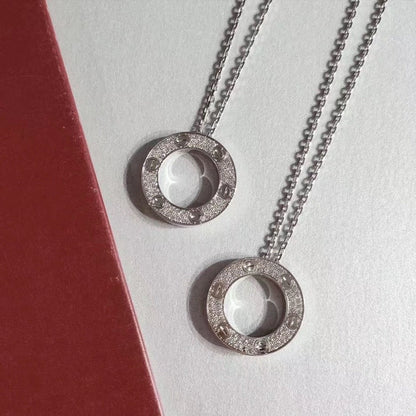 [Marin-Jewelry]LOVE NECKLACE ADJUSTABLE SILVER