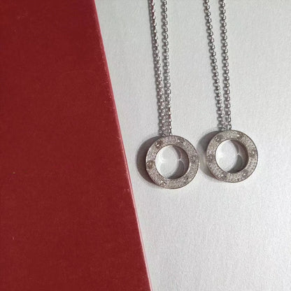 [Marin-Jewelry]LOVE NECKLACE ADJUSTABLE SILVER