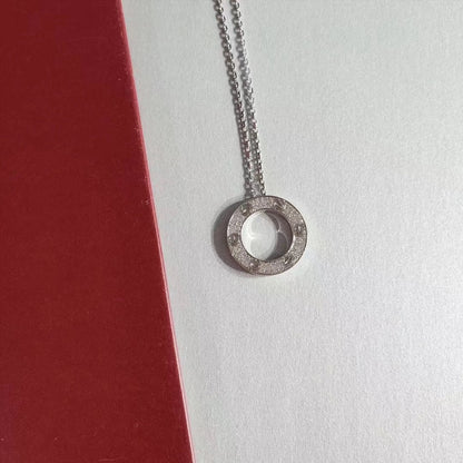 [Marin-Jewelry]LOVE NECKLACE ADJUSTABLE SILVER