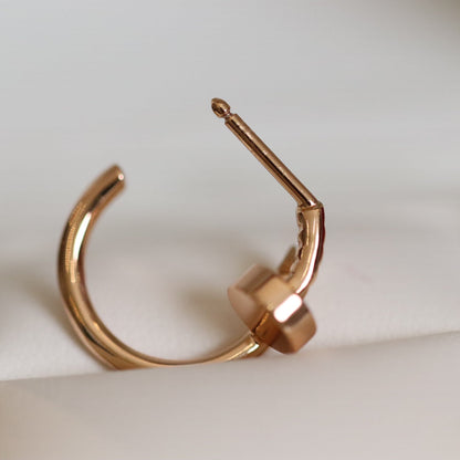 [Marin-Jewelry]JUSTE EARRINGS PINK GOLD
