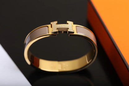 [Marin-Jewelry]H BRACELET GOLD DIAMOND