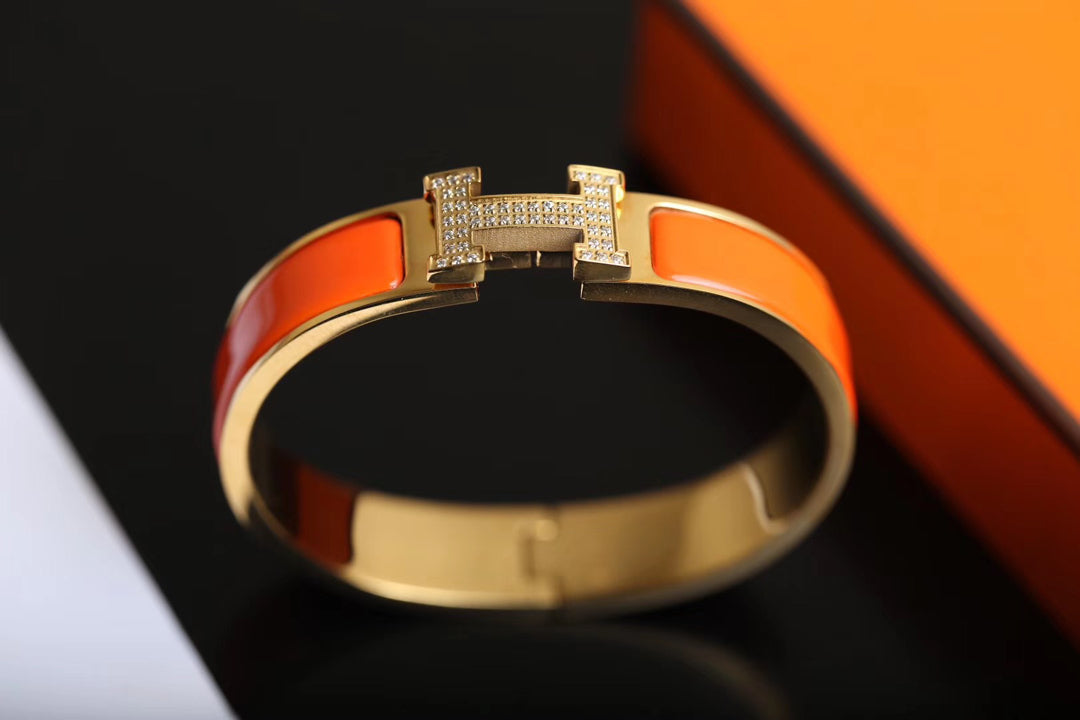 [Marin-Jewelry]H BRACELET GOLD DIAMOND