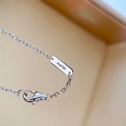 [Marin-Jewelry]CLOVER DIAMOND NECKLACE SILVER