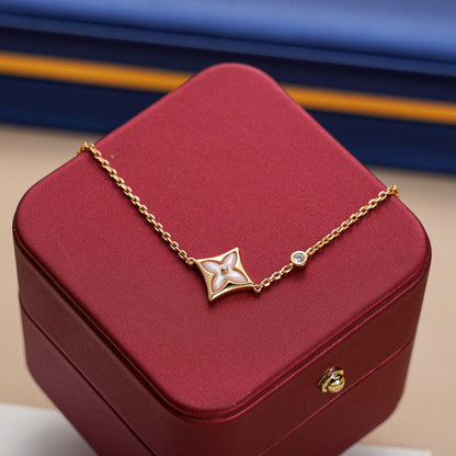 [Marin-Jewelry]STAR 1 DIAMOND PINK GOLD BRACELET