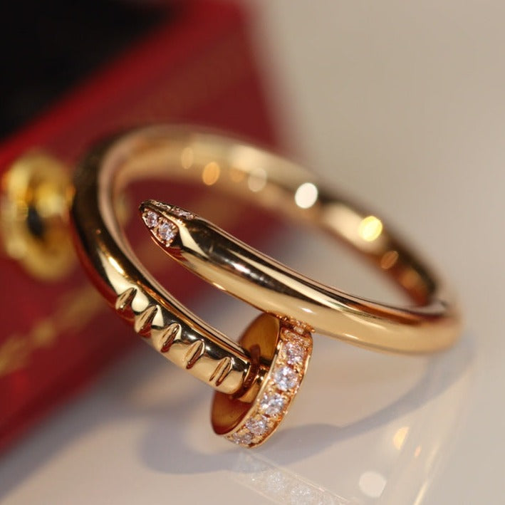 [Marin-Jewelry]JUSTE RING 2.65MM GOLD DIAMOND