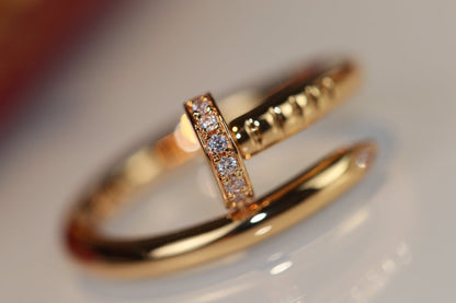 [Marin-Jewelry]JUSTE RING 2.65MM GOLD DIAMOND