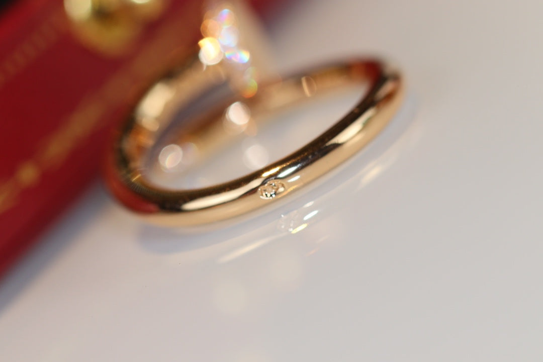 [Marin-Jewelry]JUSTE RING 2.65MM GOLD DIAMOND