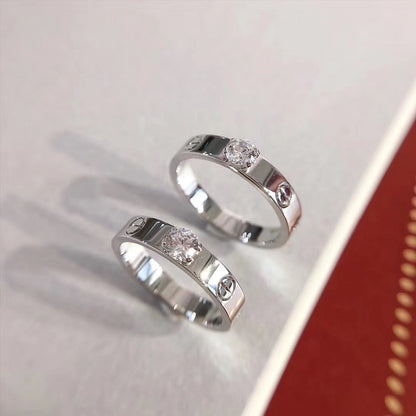 [Marin-Jewelry]LOVE RING 3.6MM 1 BIG DIAMOND