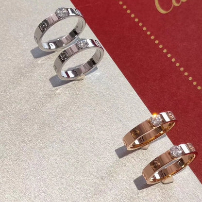 [Marin-Jewelry]LOVE RING 3.6MM 1 BIG DIAMOND