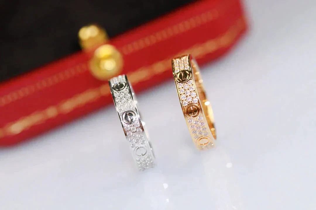[Marin-Jewelry]LOVE RING 3.6MM DIAMOND PAVED