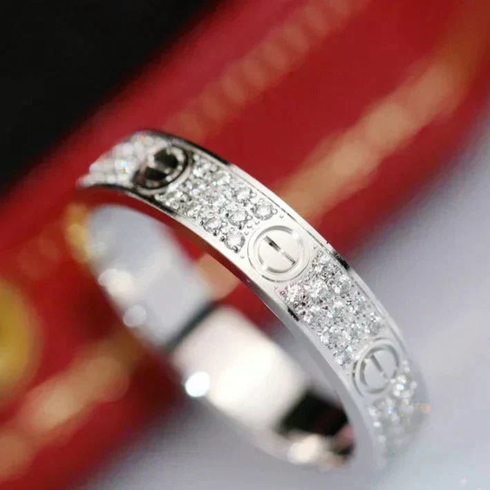 [Marin-Jewelry]LOVE RING 3.6MM DIAMOND PAVED