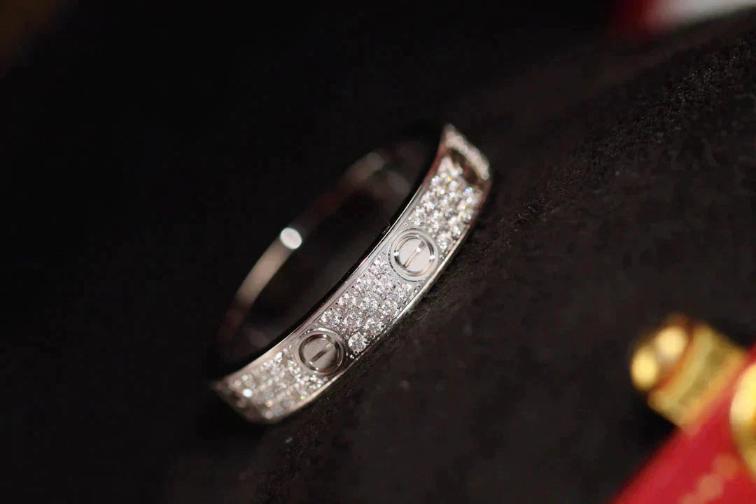 [Marin-Jewelry]LOVE RING 3.6MM DIAMOND PAVED