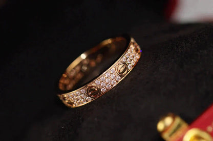 [Marin-Jewelry]LOVE RING 3.6MM DIAMOND PAVED