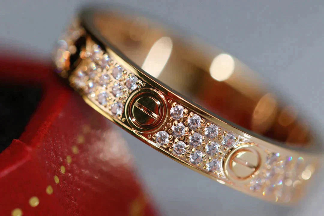 [Marin-Jewelry]LOVE RING 3.6MM DIAMOND PAVED