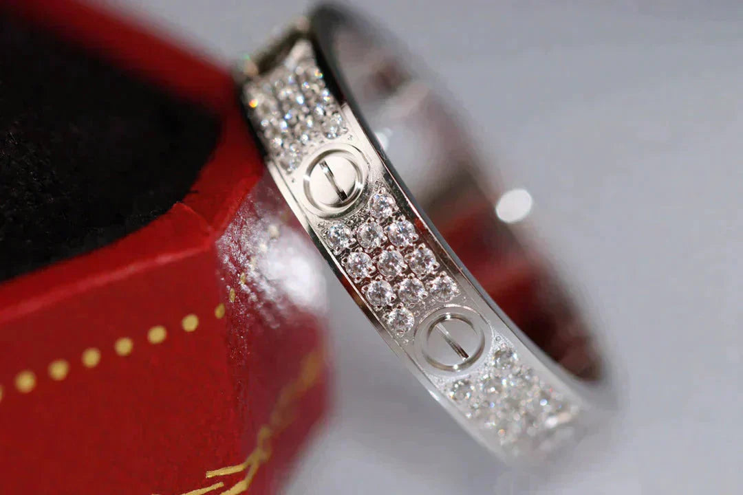 [Marin-Jewelry]LOVE RING 3.6MM DIAMOND PAVED