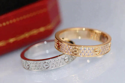 [Marin-Jewelry]LOVE RING 3.6MM DIAMOND PAVED