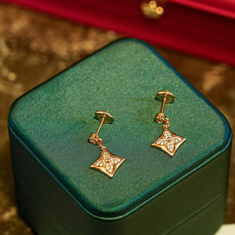 [Marin-Jewelry]STAR DIAMONDS EARRINGS GOLD