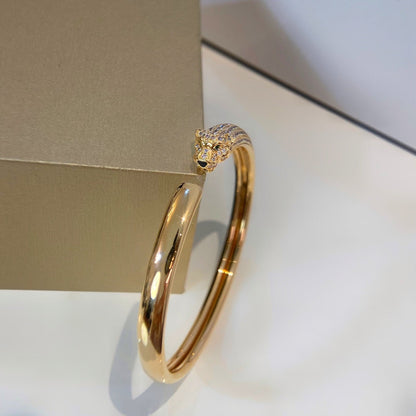 [Marin-Jewelry]PANTHERE GOLD DIAMOND OPEN BRACELET