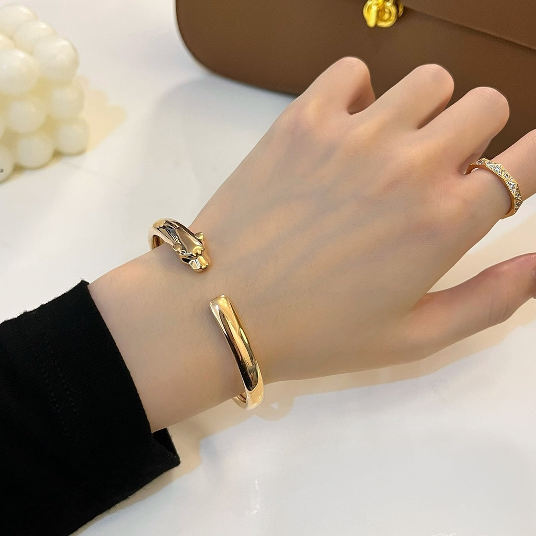 [Marin-Jewelry]PANTHERE GOLD OPEN BRACELET
