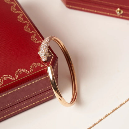 [Marin-Jewelry]PANTHERE Marin-Jewelry GOLD DIAMOND OPEN BRACELET