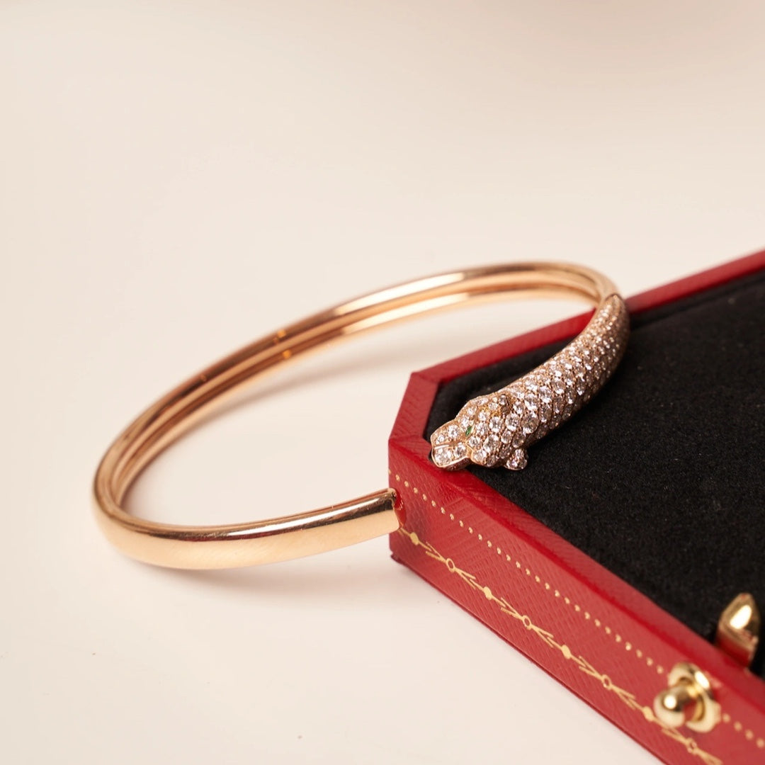 [Marin-Jewelry]PANTHERE Marin-Jewelry GOLD DIAMOND OPEN BRACELET