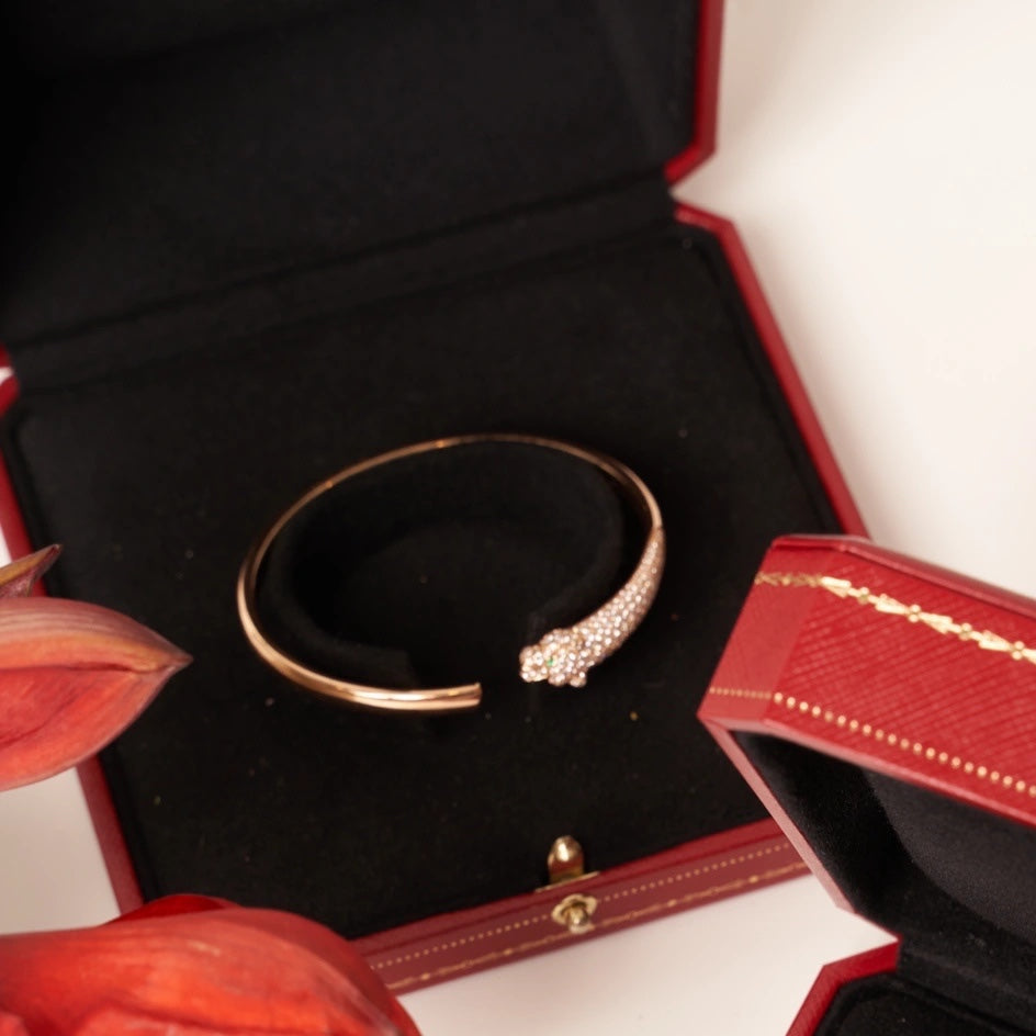 [Marin-Jewelry]PANTHERE Marin-Jewelry GOLD DIAMOND OPEN BRACELET