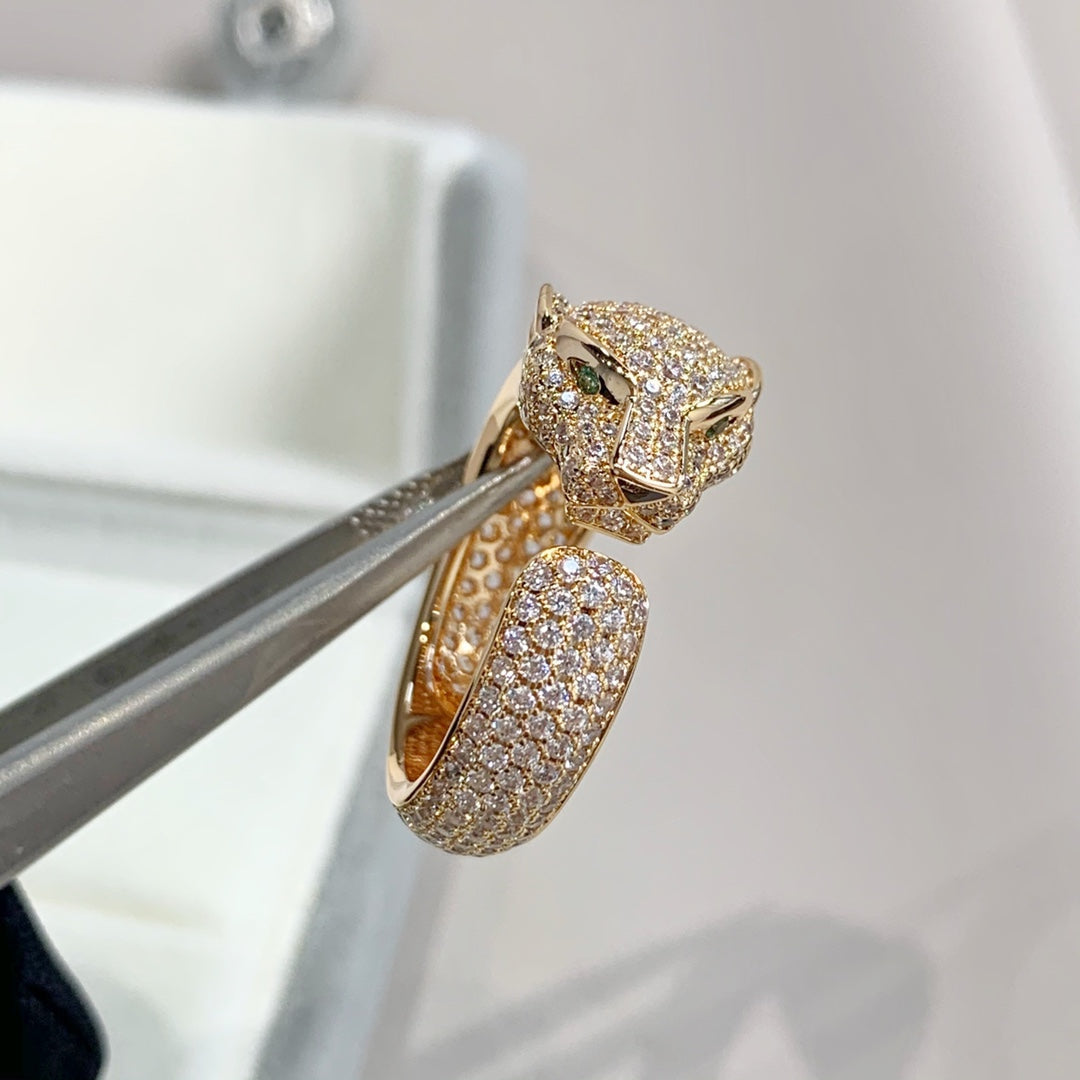 [Marin-Jewelry]PANTHERE PINK GOLD DIAMOND RING