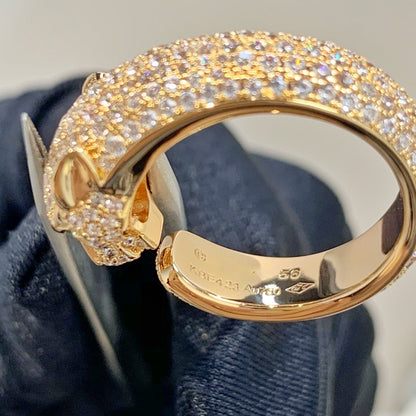 [Marin-Jewelry]PANTHERE PINK GOLD DIAMOND RING