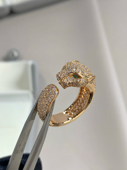 [Marin-Jewelry]PANTHERE PINK GOLD DIAMOND RING