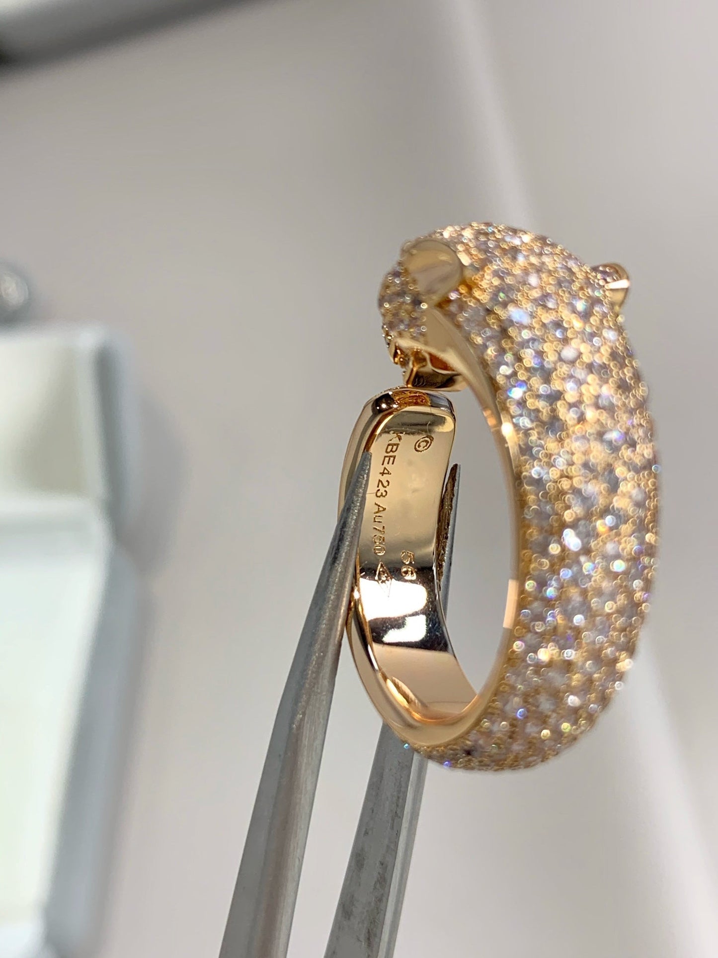 [Marin-Jewelry]PANTHERE PINK GOLD DIAMOND RING