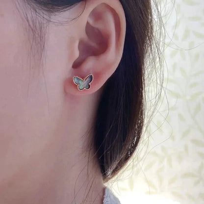 [Marin-Jewelry]BUTTERFLY DARK MOP  EARRINGS