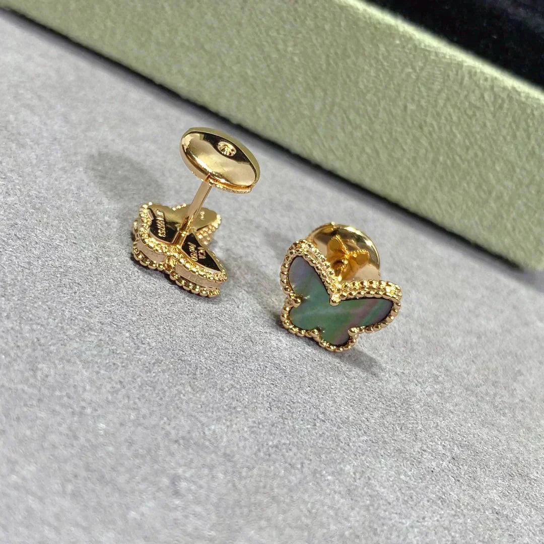 [Marin-Jewelry]BUTTERFLY DARK MOP  EARRINGS