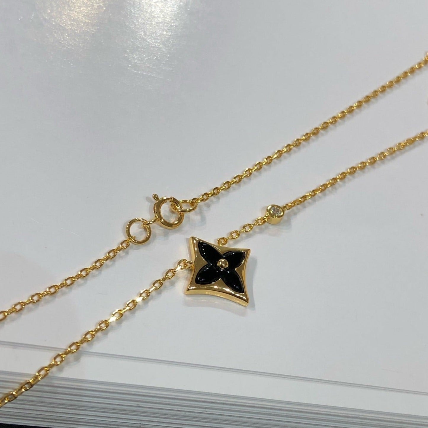 [Marin-Jewelry]STAR BLACK MOP NECKLACE