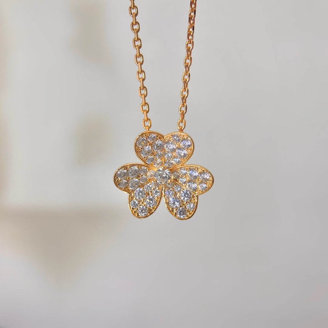 [Marin-Jewelry]FLOWER DIAMOND NECKLACE