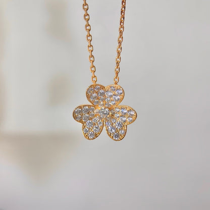 [Marin-Jewelry]FLOWER DIAMOND NECKLACE