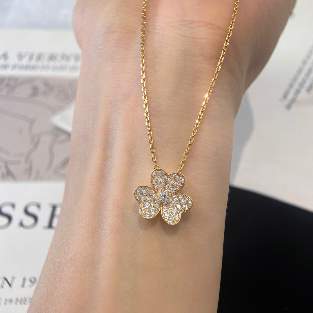 [Marin-Jewelry]FLOWER DIAMOND NECKLACE