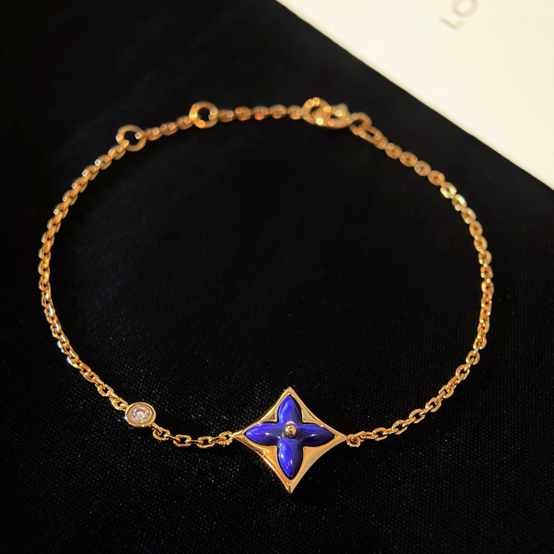 [Marin-Jewelry]COLOR STAR PINK GOLD DIAMOND BRACELET