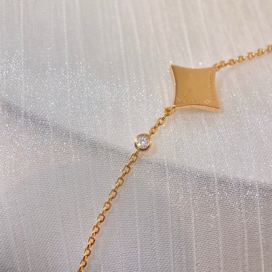 [Marin-Jewelry]COLOR STAR PINK GOLD DIAMOND BRACELET