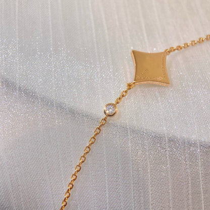 [Marin-Jewelry]COLOR STAR PINK GOLD DIAMOND BRACELET