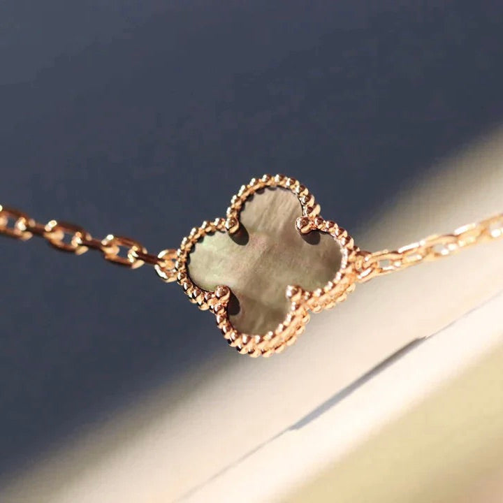 [Marin-Jewelry]CLOVER 20 MOTIFS LASER DIAMOND NECKLACE