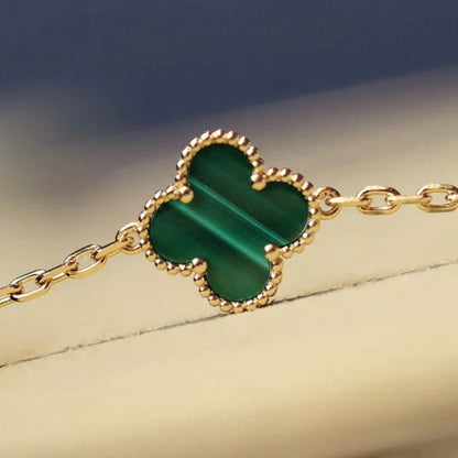 [Marin-Jewelry]CLOVER 20 MOTIFS MALACHITE GOLD