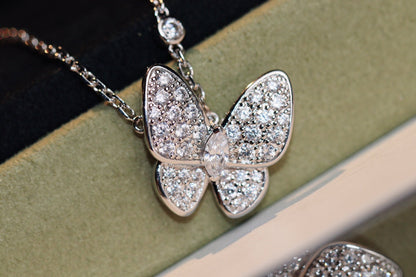[Marin-Jewelry]BUTTERFLY DIAMOND NECKLACE