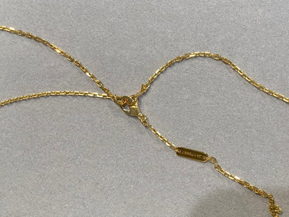 [Marin-Jewelry]CLOVER 25MM NECKLACE GOLD CARNELIAN