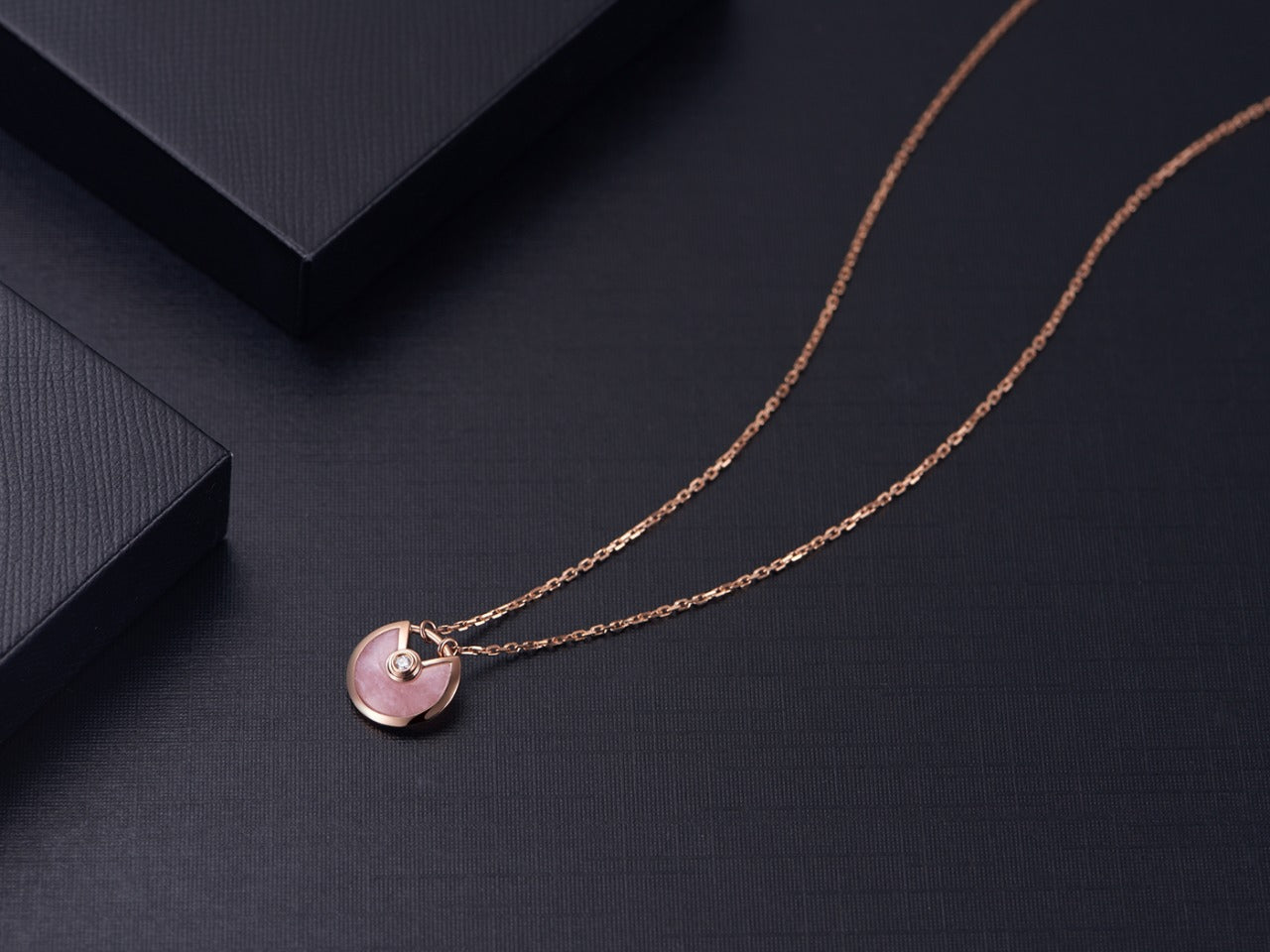 [Marin-Jewelry]AMULETTE Marin-Jewelry GOLD PINK MOP NECKLACE