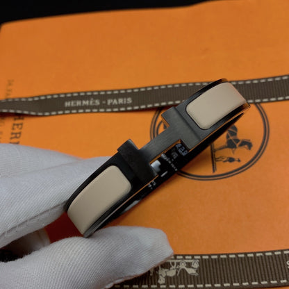 [Marin-Jewelry]H BRACELET 12MM BLACK BEIGE CERAMIC