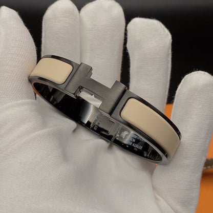 [Marin-Jewelry]H BRACELET 12MM BLACK BEIGE CERAMIC