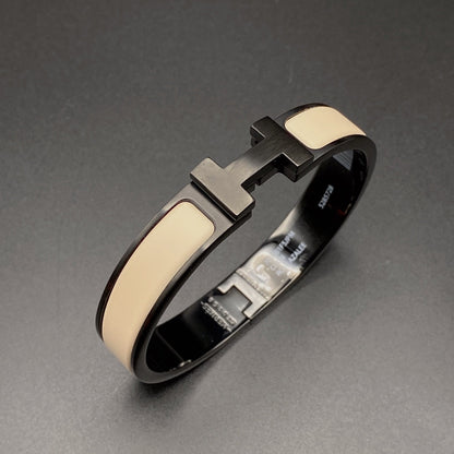 [Marin-Jewelry]H BRACELET 12MM BLACK BEIGE CERAMIC
