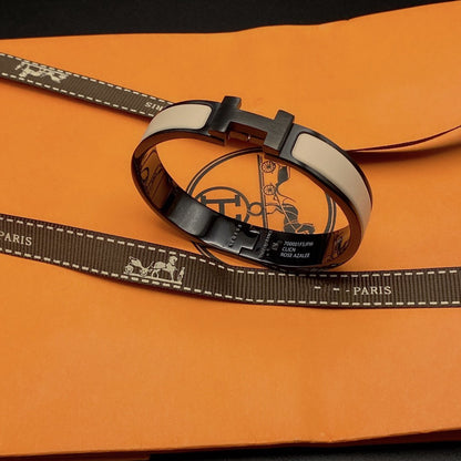 [Marin-Jewelry]H BRACELET 12MM BLACK BEIGE CERAMIC