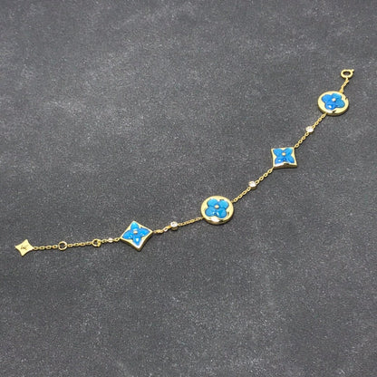 [Marin-Jewelry]STAR AND SUN TURQUOISE 4 MOTIFS 3 DIAMONDS